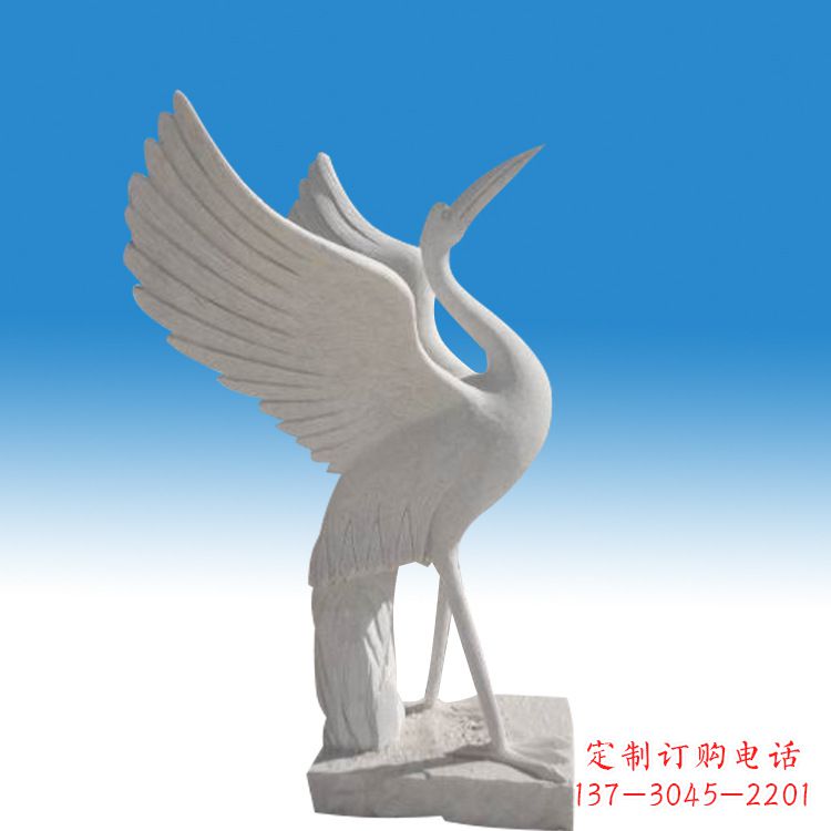 温州仙鹤砂岩雕塑