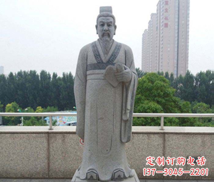 温州先秦法家代表人物商鞅石雕