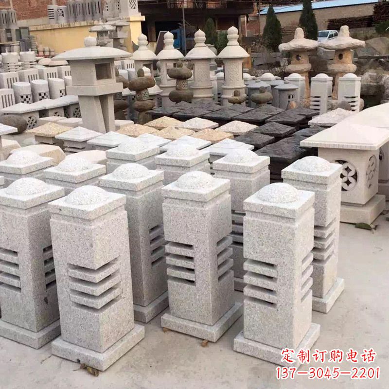 温州现代简约石雕灯笼