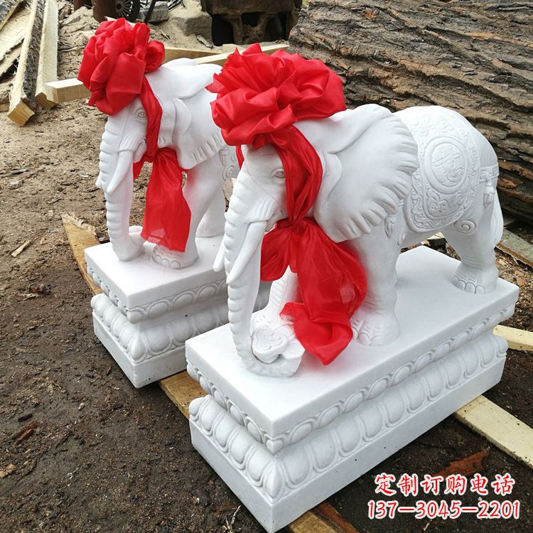 温州现代石雕大象