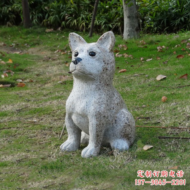 温州小狗花岗岩石雕