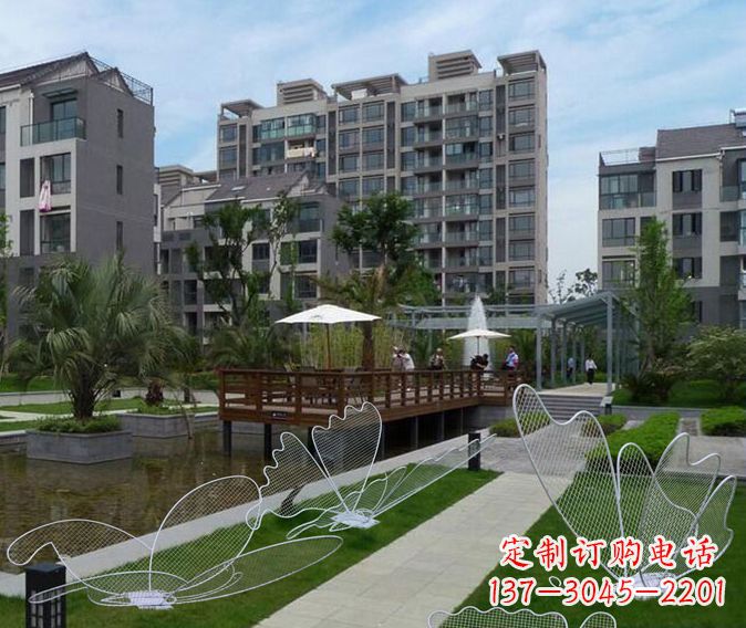 温州小区不锈钢镂空蝴蝶雕塑