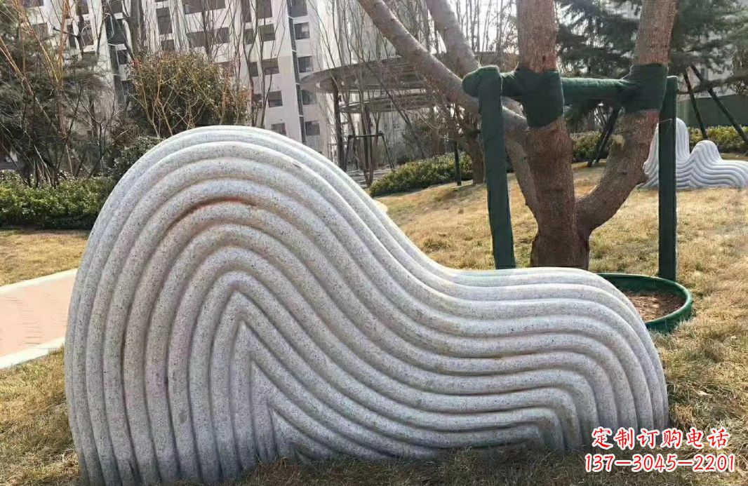 温州小区大理石纹理假山雕塑