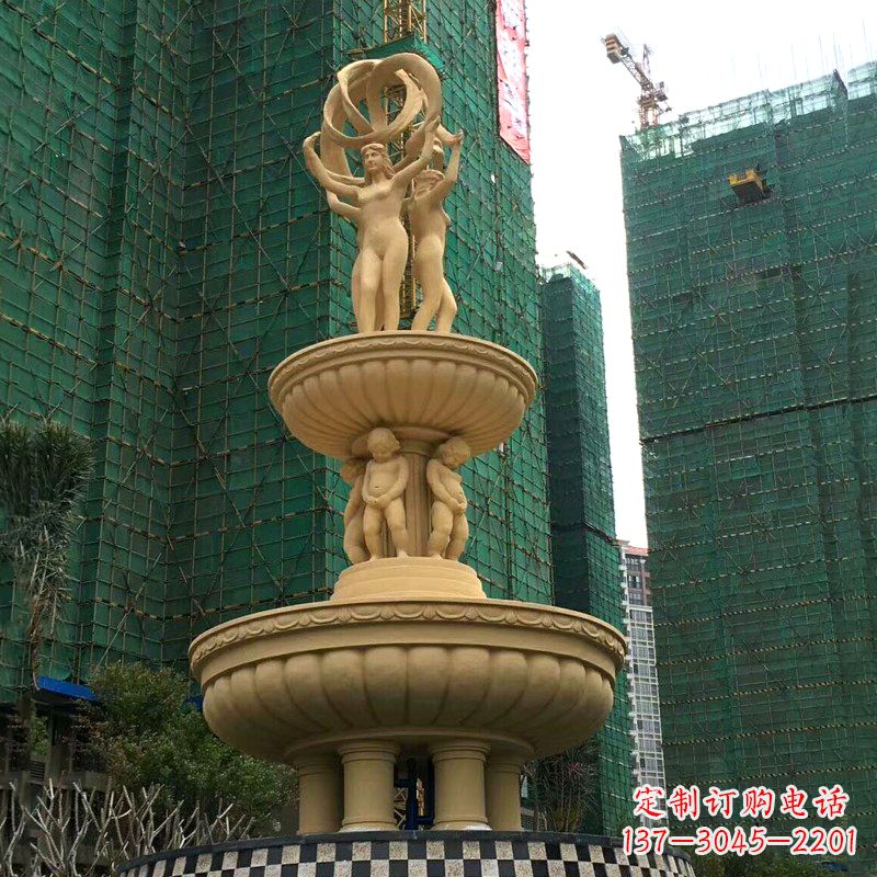 温州小区大型欧式人物景观喷泉