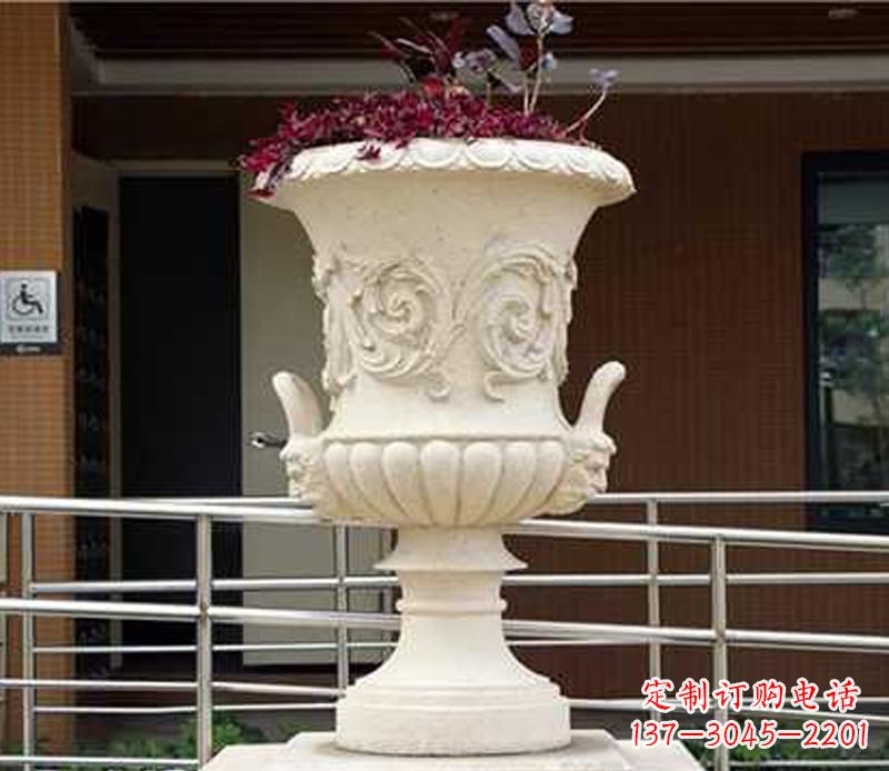 温州小区花盆景观石雕