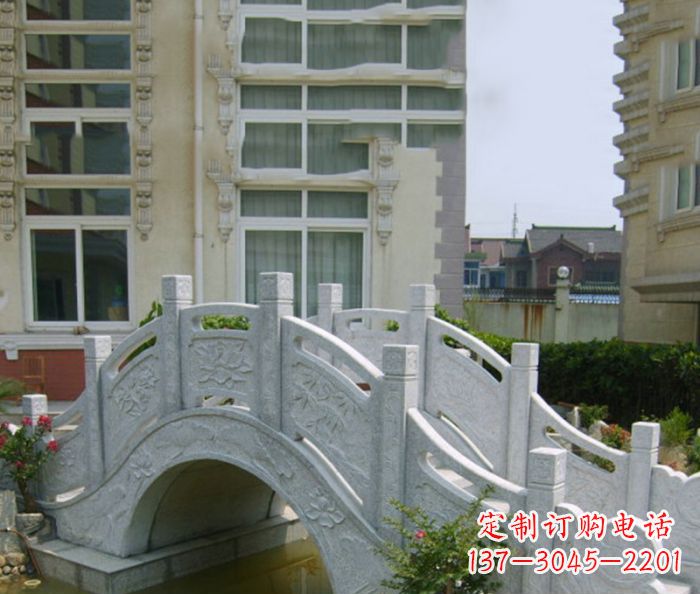 温州小区景观大理石拱桥 (2)