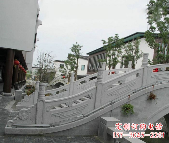 温州小区景观大理石拱桥
