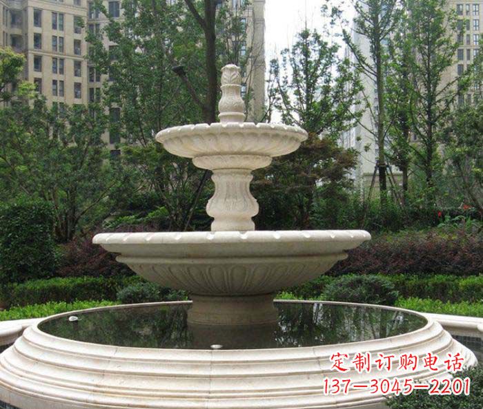 温州小区景观欧式喷泉石雕 (2)