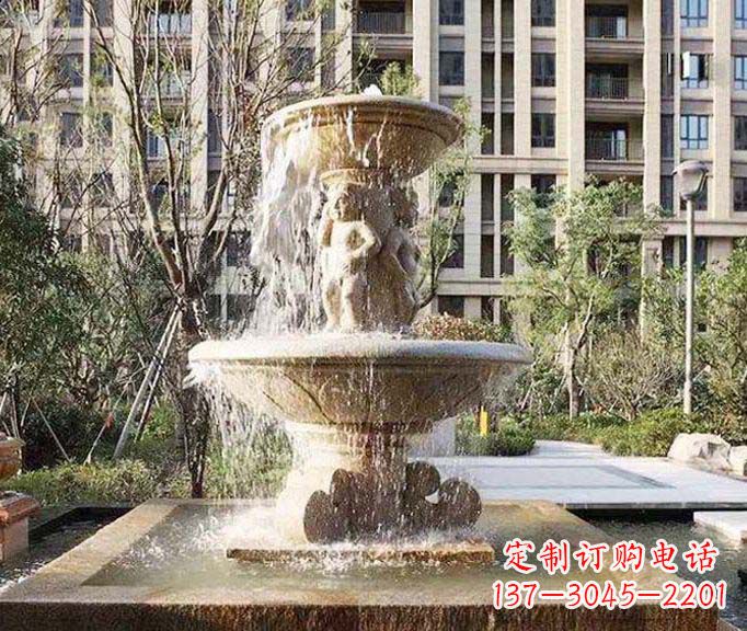 温州小区景观欧式喷泉石雕 (3)