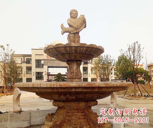 温州小区景观欧式喷泉石雕