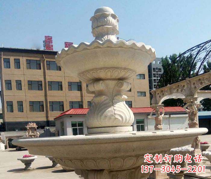 温州小区景观砂岩大型喷泉石雕