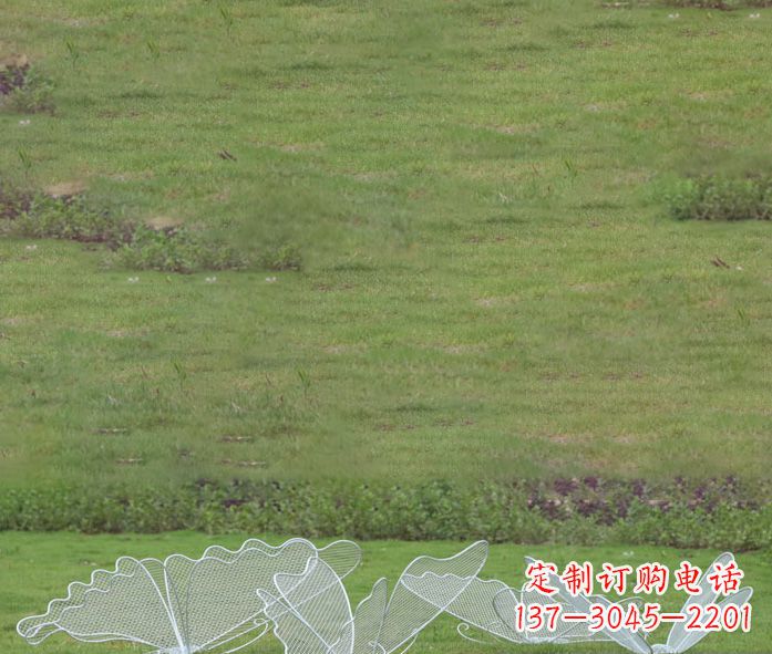 温州小区镂空蝴蝶不锈钢摆件雕塑