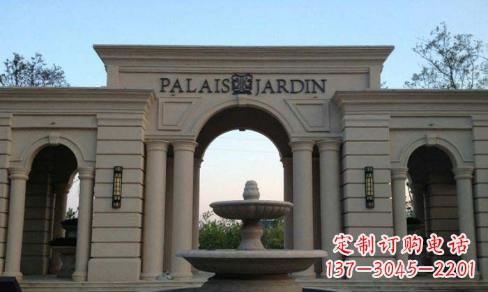 温州小区门口景观大理石喷泉石雕