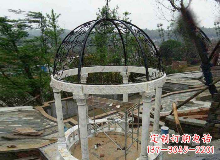 温州小区欧式圆顶凉亭石雕