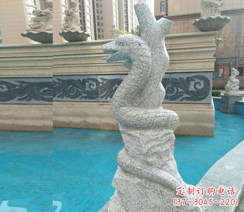 温州小区十二生肖雕塑动物石雕