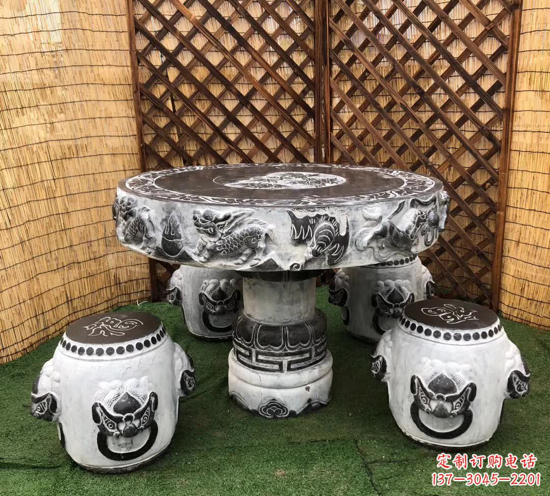 温州小区休闲创意石桌凳