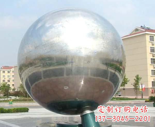 温州校园不锈钢抽象地球仪雕塑