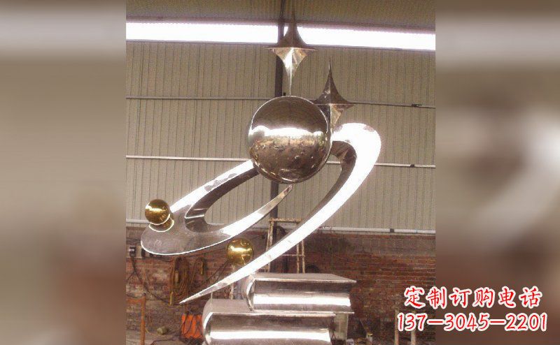 温州校园不锈钢书籍雕塑
