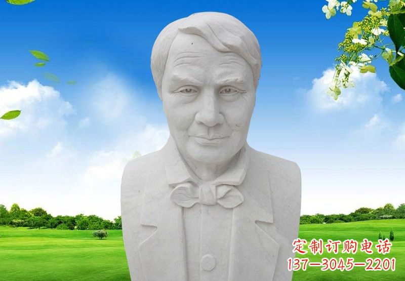 温州校园大理石爱迪生头像