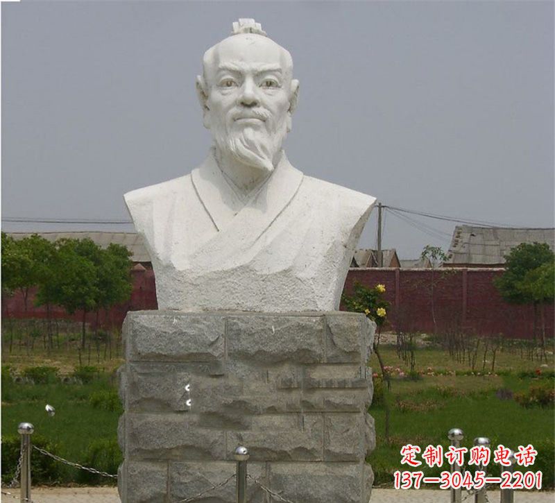 温州校园大理石张衡雕塑