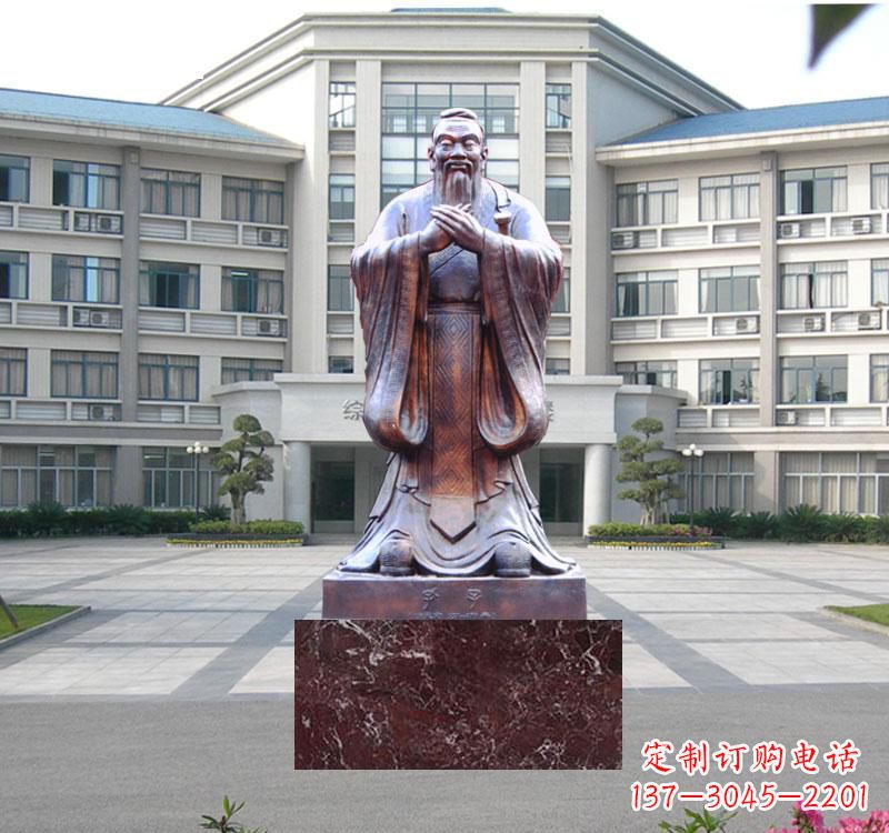 温州校园雕塑孔子 (2)