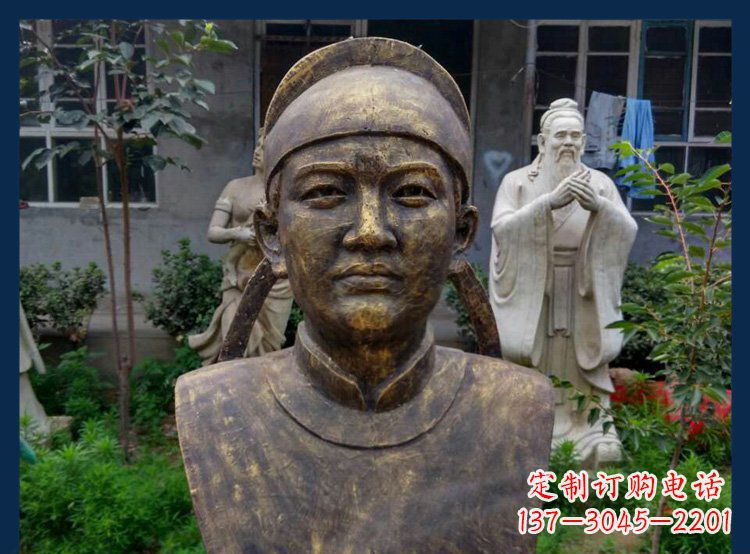 温州校园古代名人毕昇铜雕