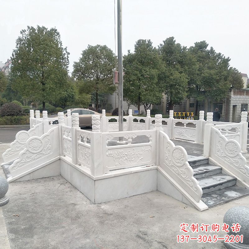 温州校园广场石雕升旗台