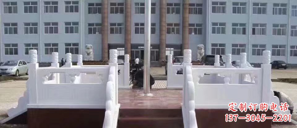 温州校园汉白玉升旗台石雕