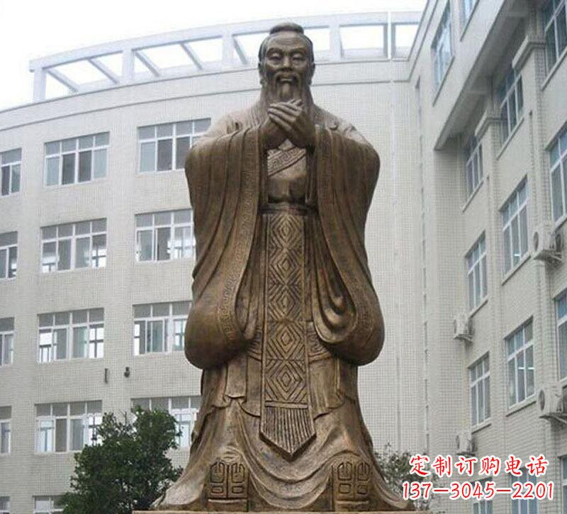 温州校园孔子铜雕222