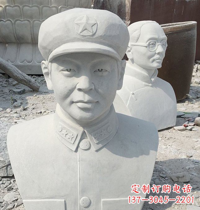 温州校园雷锋头像石雕