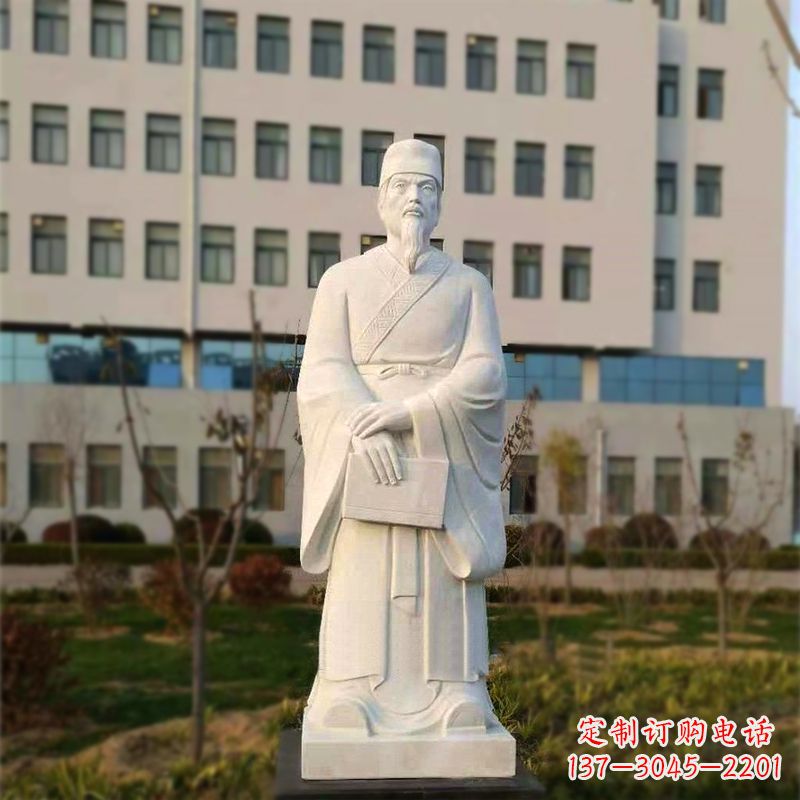 温州校园名人汉白玉雕塑医院医学院古代著名人物雕像