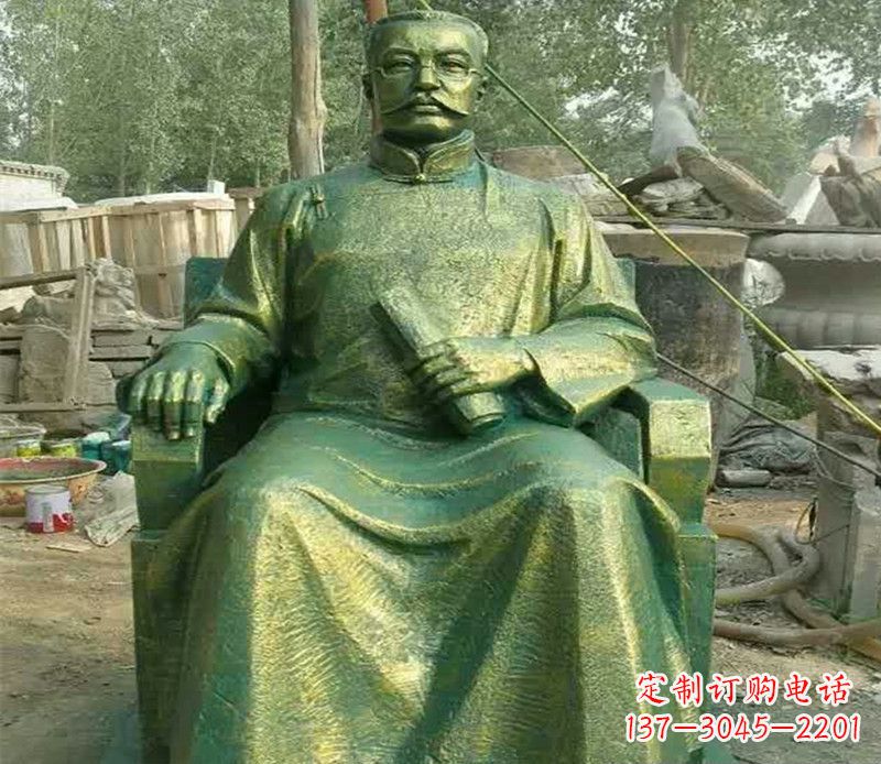 温州校园名人李大钊铜雕
