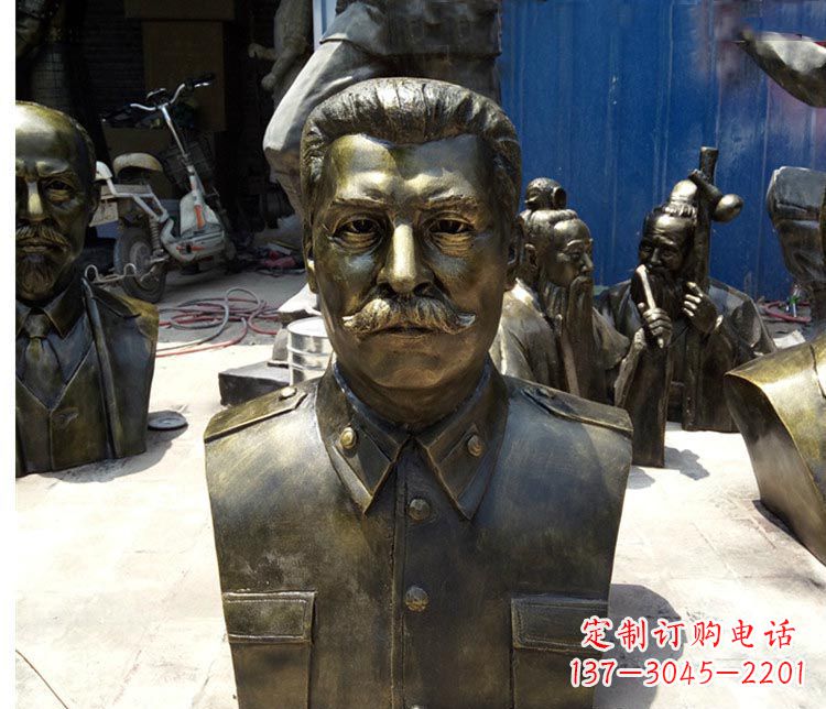 温州校园名人斯大林胸像铜雕