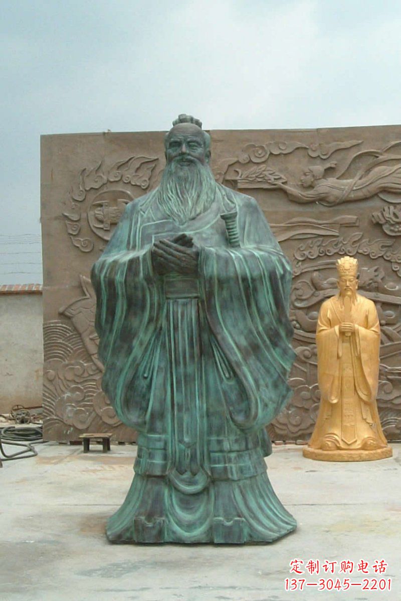 温州校园青铜仿古孔子