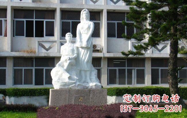 温州校园人物晨读的学生