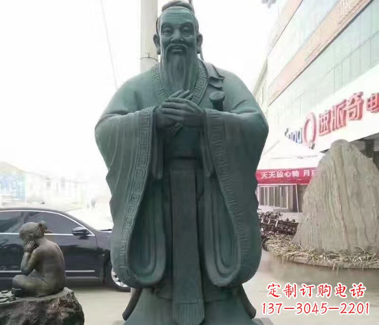 温州校园人物孔子行教像