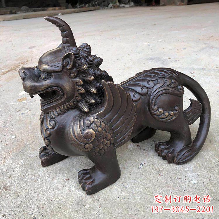 温州獬豸纯铜铸造雕塑