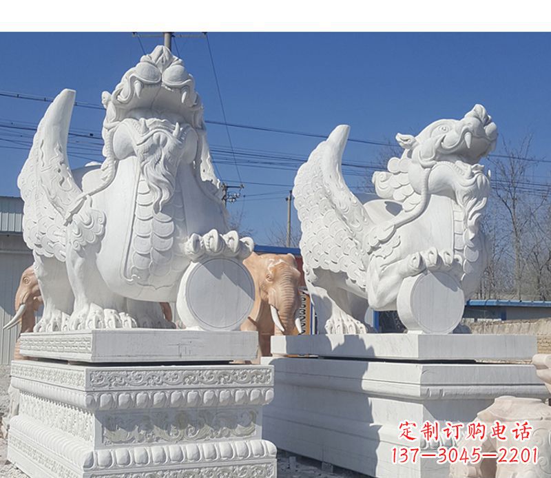 温州獬豸法院门口神兽石雕