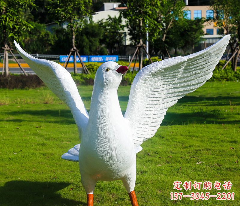 温州新县和平鸽雕塑