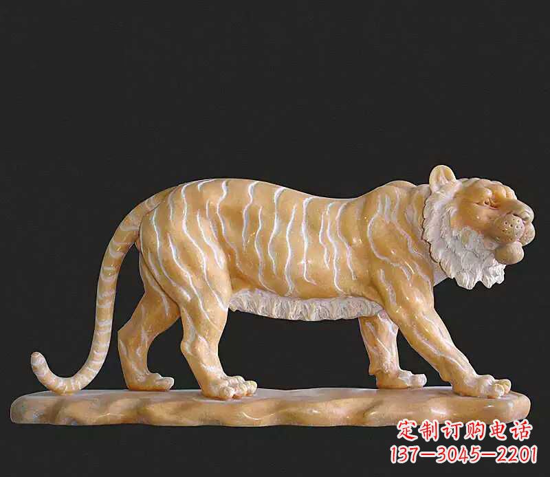 温州行走老虎石雕动物雕塑