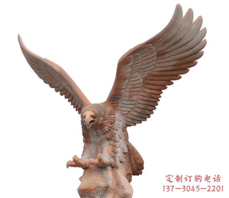 温州雄鹰展翅石雕