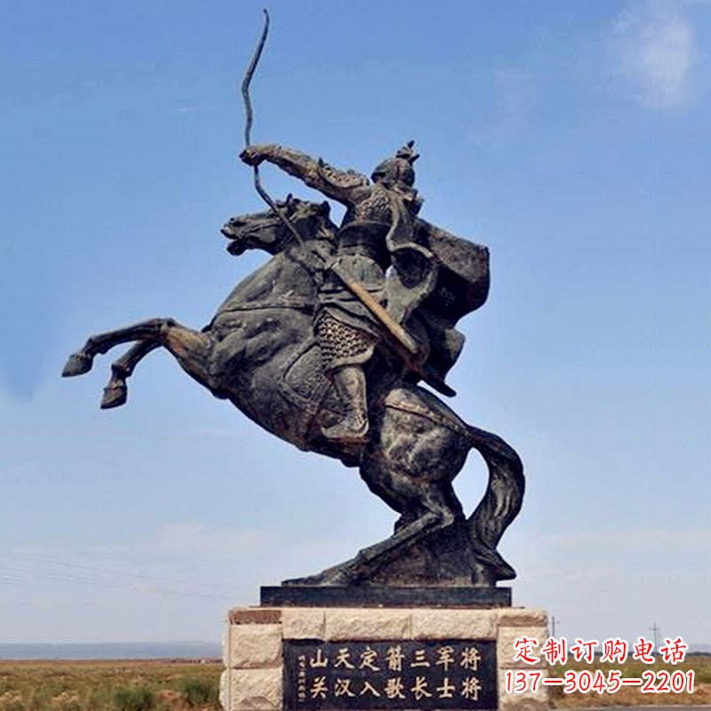 温州薛仁贵射箭雕塑-历史名人古代著名将领景区雕像