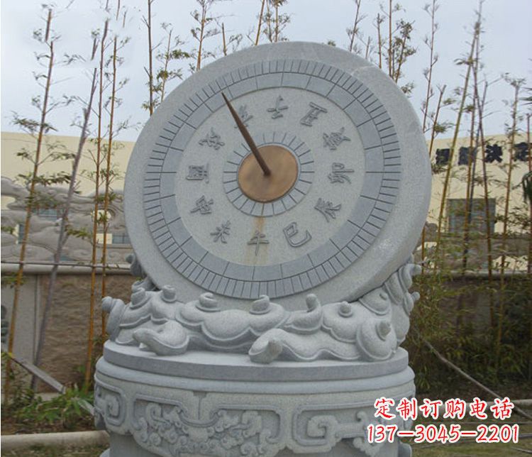 温州学校大理石日晷石雕 (5)