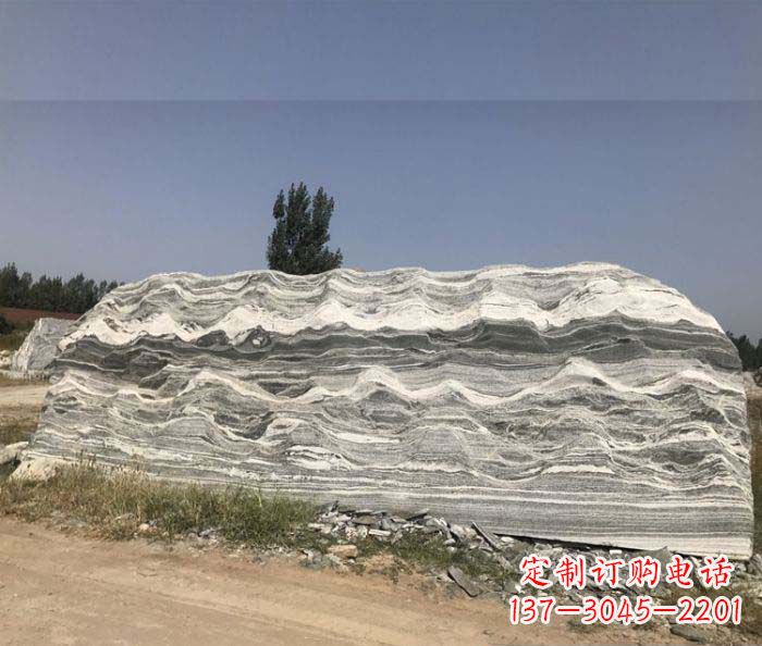 温州雪浪石假山公园景观石雕