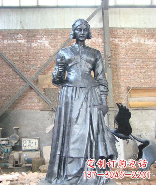 温州医院校园西方名人南丁格尔铜雕