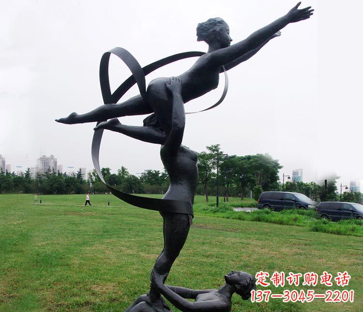 温州艺术体操运动员雕塑