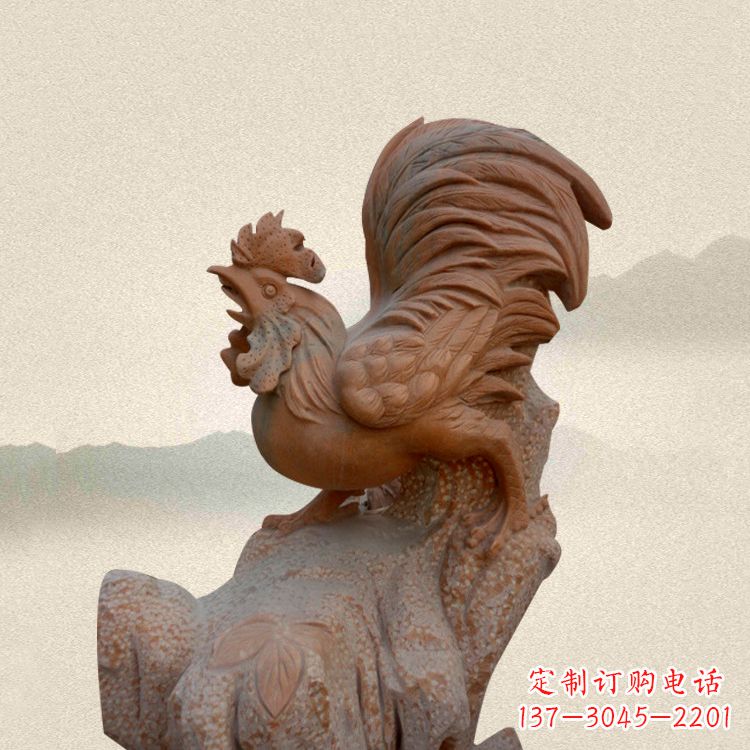 温州酉鸡景观石雕