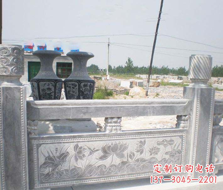 温州园林仿古石栏板景观石雕 (3)
