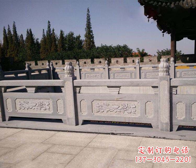温州园林仿古石栏板景观石雕 (2)