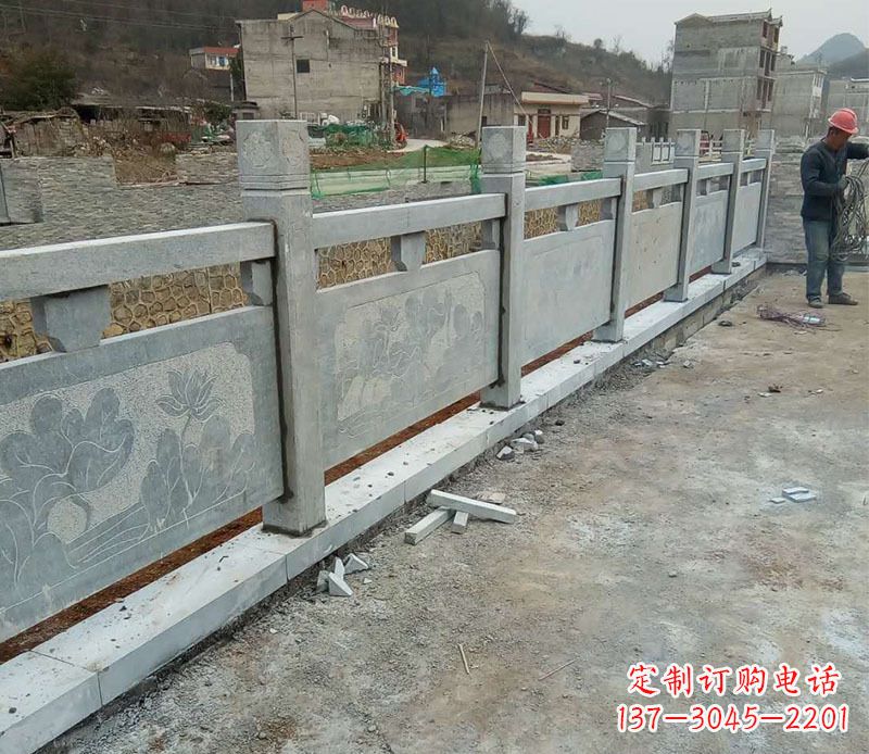 温州园林仿古石栏板景观石雕 (5)